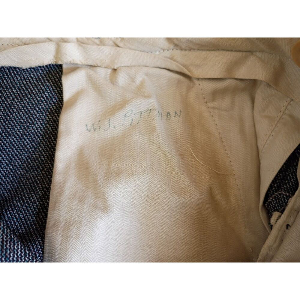 Vintage Men's 2-Piece Suit Alexandre Mid Century Herringbone Tailored 30x30.5 - Picture 11 of 11